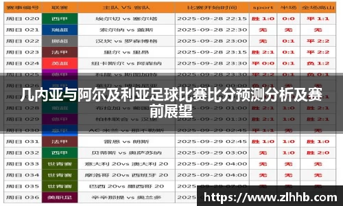 几内亚与阿尔及利亚足球比赛比分预测分析及赛前展望